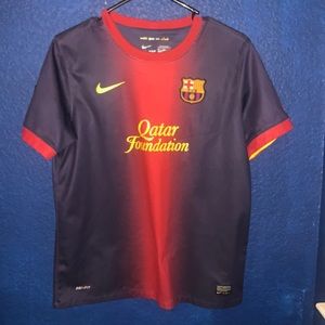 Nike FC Barcelona 2012 2013 Jersey. Failed heat removal, see back.